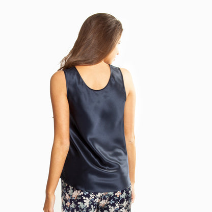 Mono Silk Cami Navy