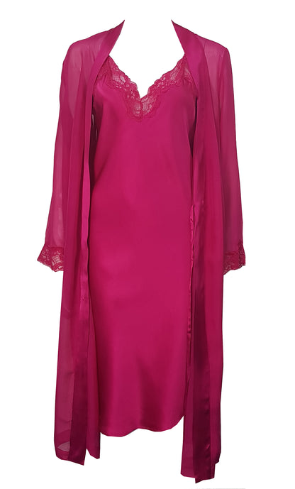 Silk Chemise & Robe - Ruby* Special