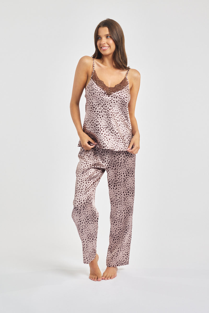 Silk & Lace Camisole Leopard* Special