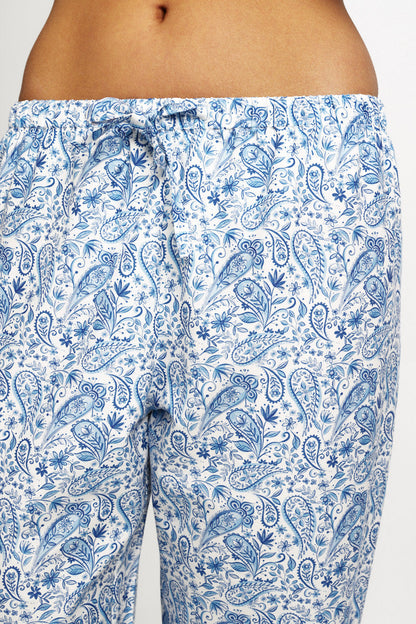 Cotton Silk Pant Paisley