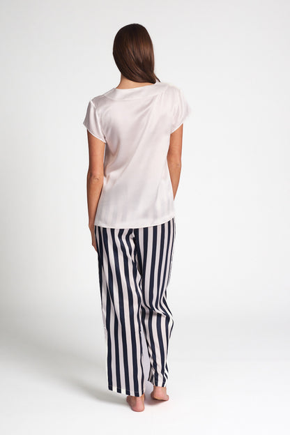 Silk Cap Sleeve Top Ivory