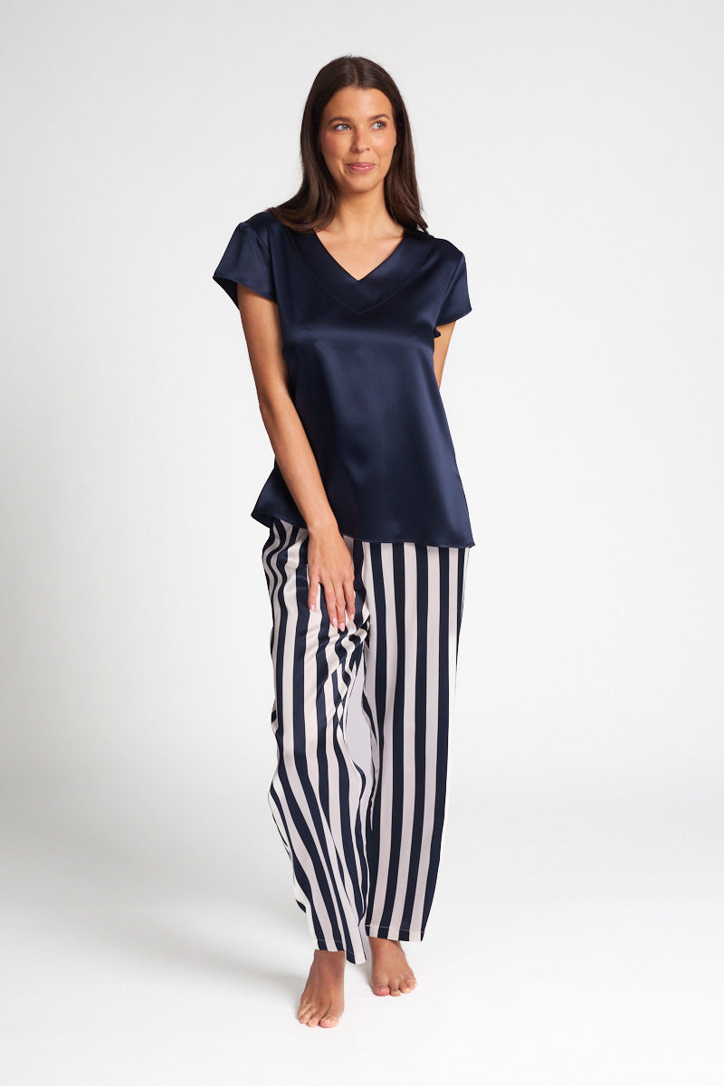 Silk Cap Sleeve Top Ivory