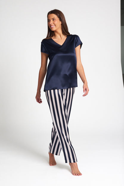 Silk Cap Sleeve Top Ivory