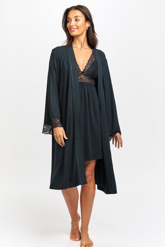Butterfly Robe Black