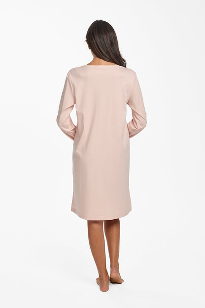 Supima Cotton Lace Trim Nightie Rosewater