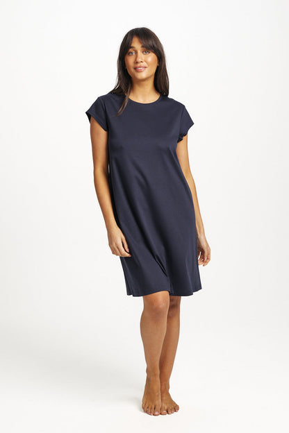Supima Cap Sleeve Nightie Navy