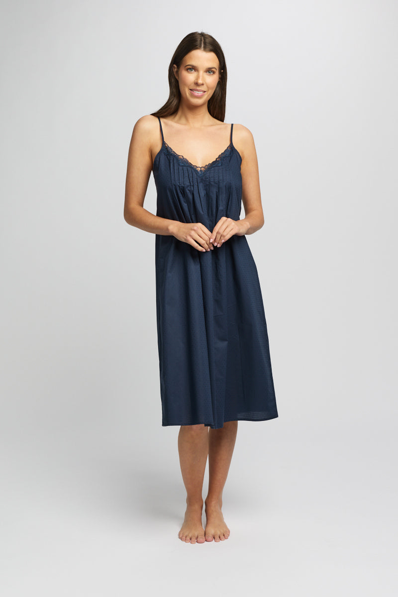 Cotton Spot Stappy Nightie Navy LL862