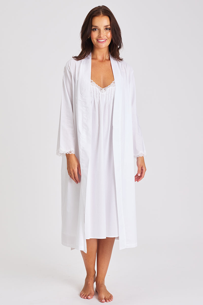 Cotton Spot Robe White LL864