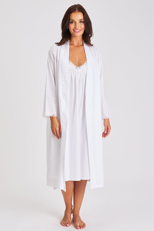 Cotton Spot Robe White LL864