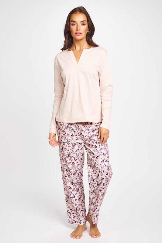 Brushed Cosy Cotton Pant Floral Offspring