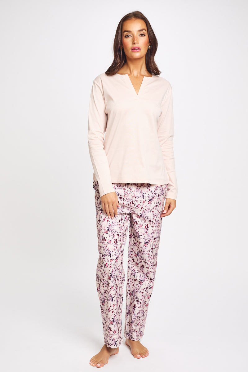 Brushed Cosy Cotton Pant Floral Offspring