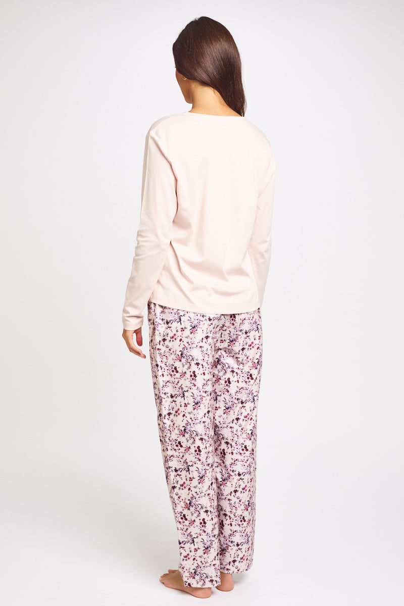 Brushed Cosy Cotton Pant Floral Offspring