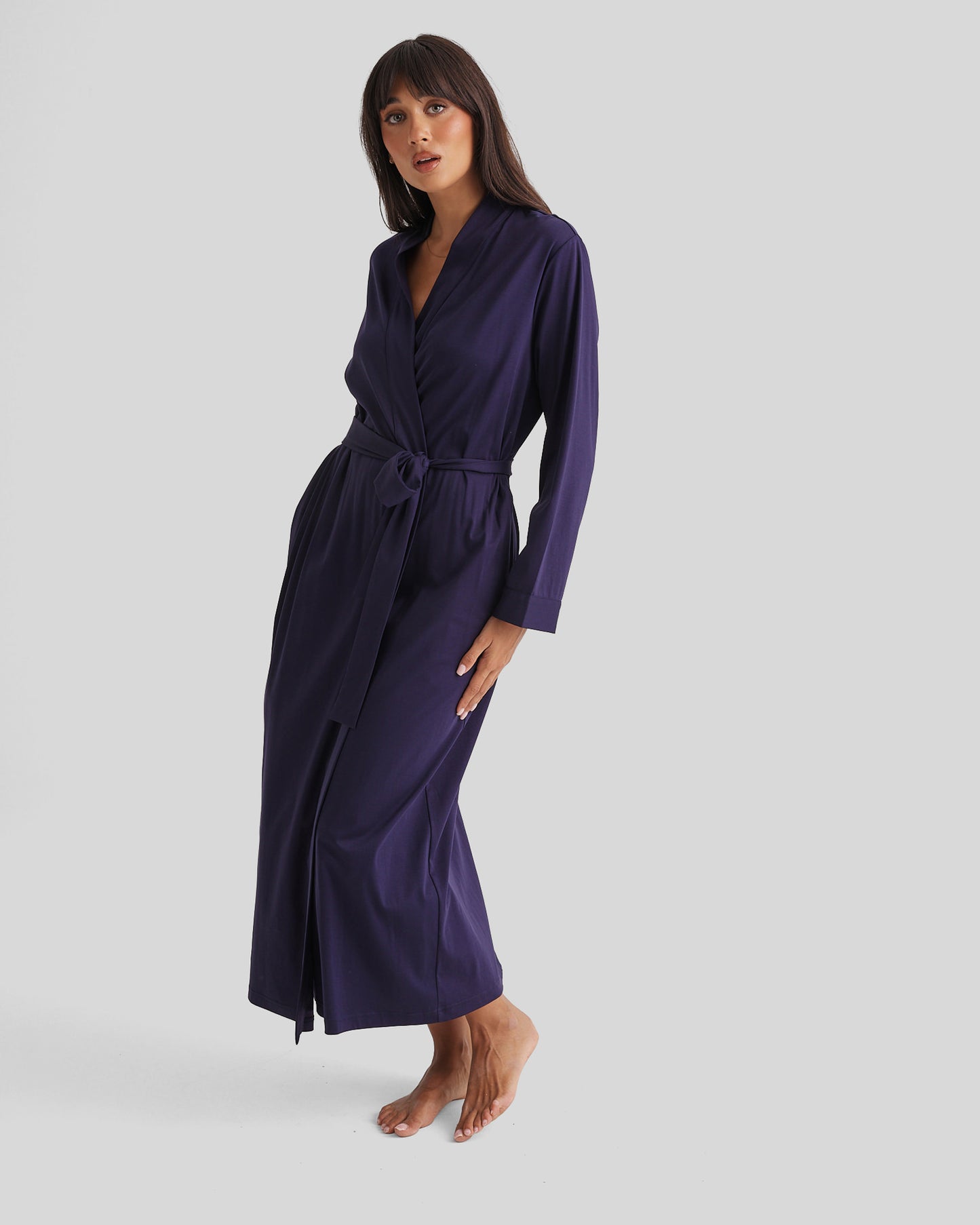 Supima Cotton Robe - Midnight