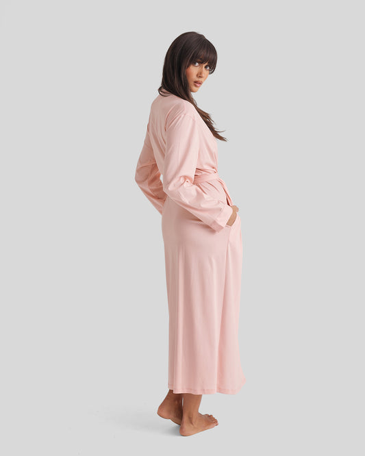 Supima Cotton Robe - Rosewater