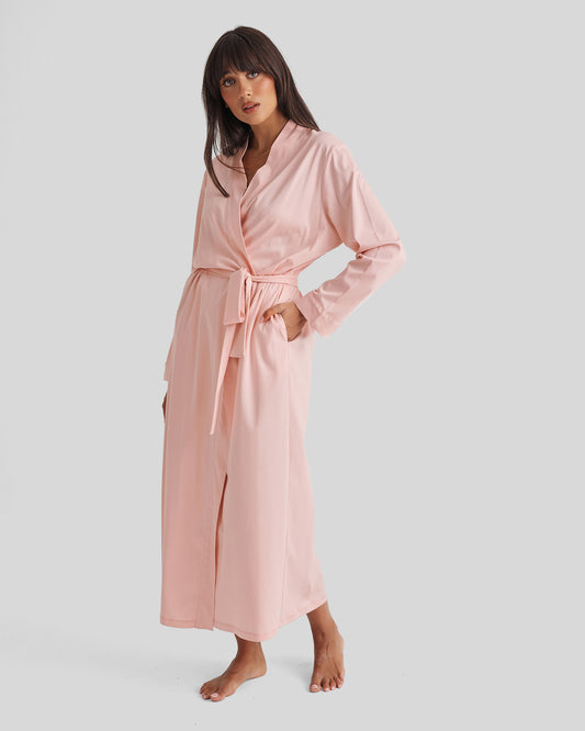 Supima Cotton Robe - Rosewater