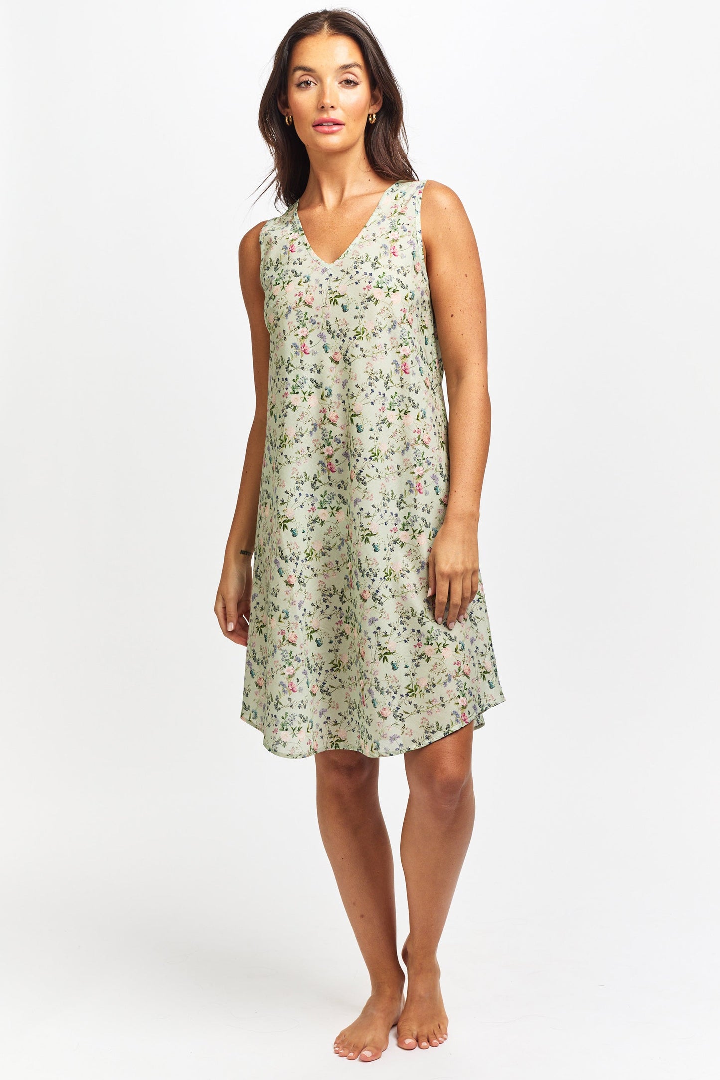 Cotton Voile Robe Botanica Mint