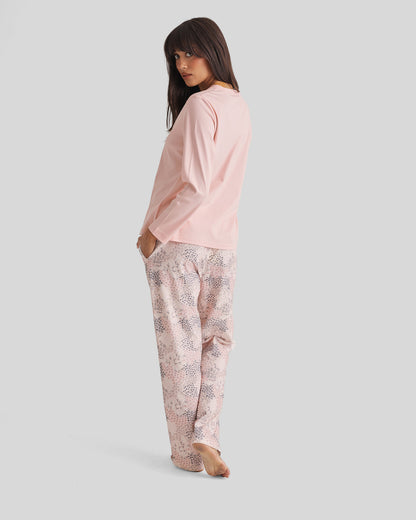 New Brushed Cotton PJ Pant Rosewater Garden