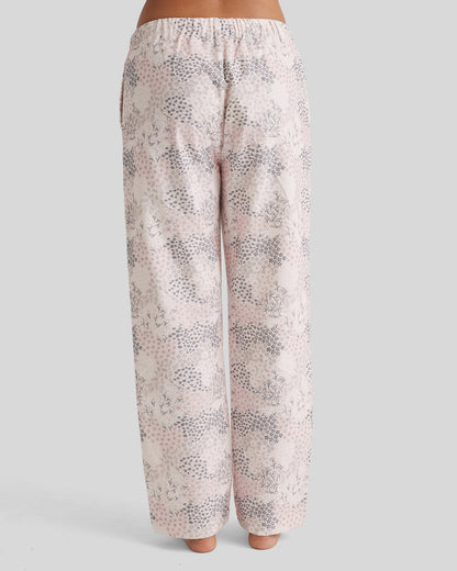 New Brushed Cotton PJ Pant Rosewater Garden