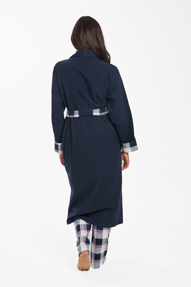 Brushed Cotton Check Nightshirt